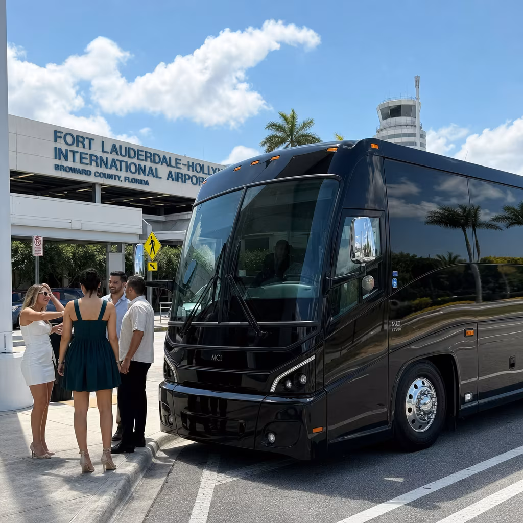 Rent a Bus to Fort Lauderdale-Hollywood International Airport (FLL)