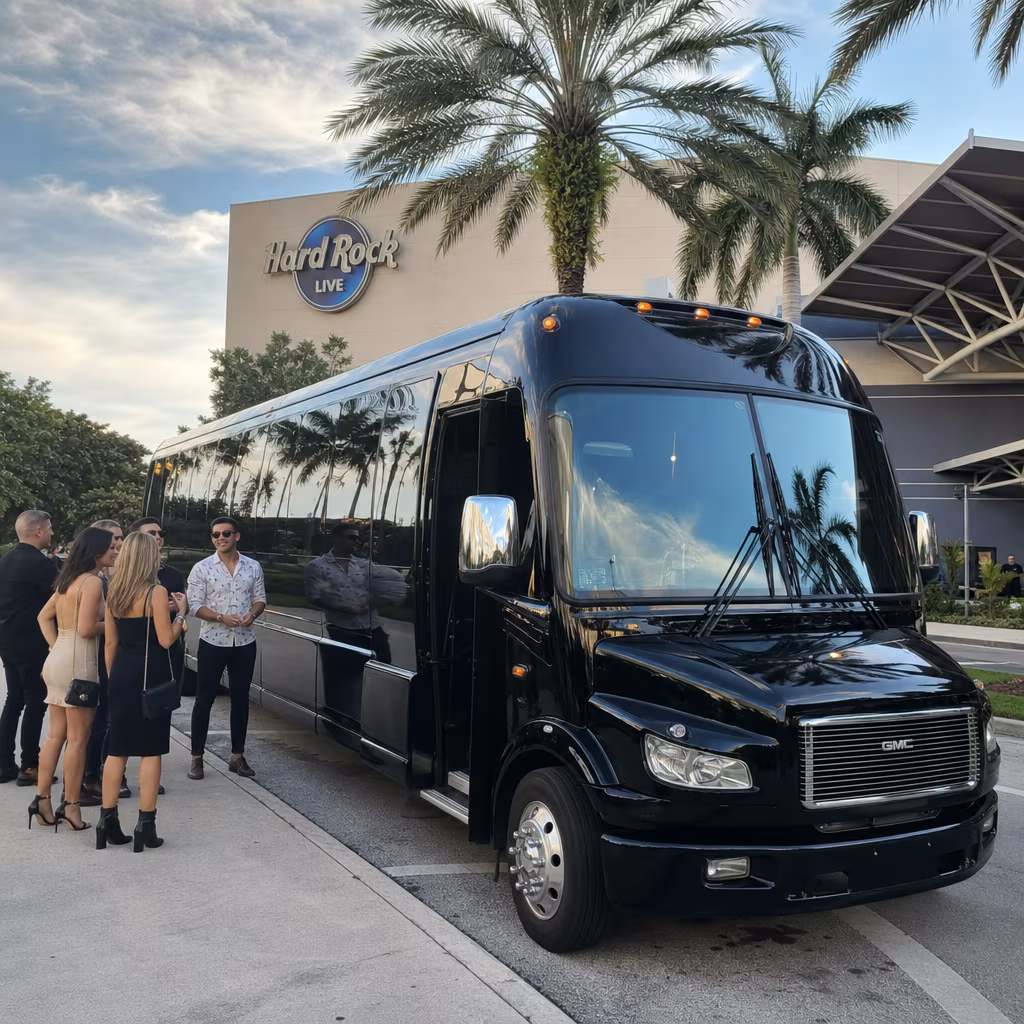 Rent a Bus to Hard Rock Live (Seminole Hard Rock Hollywood)