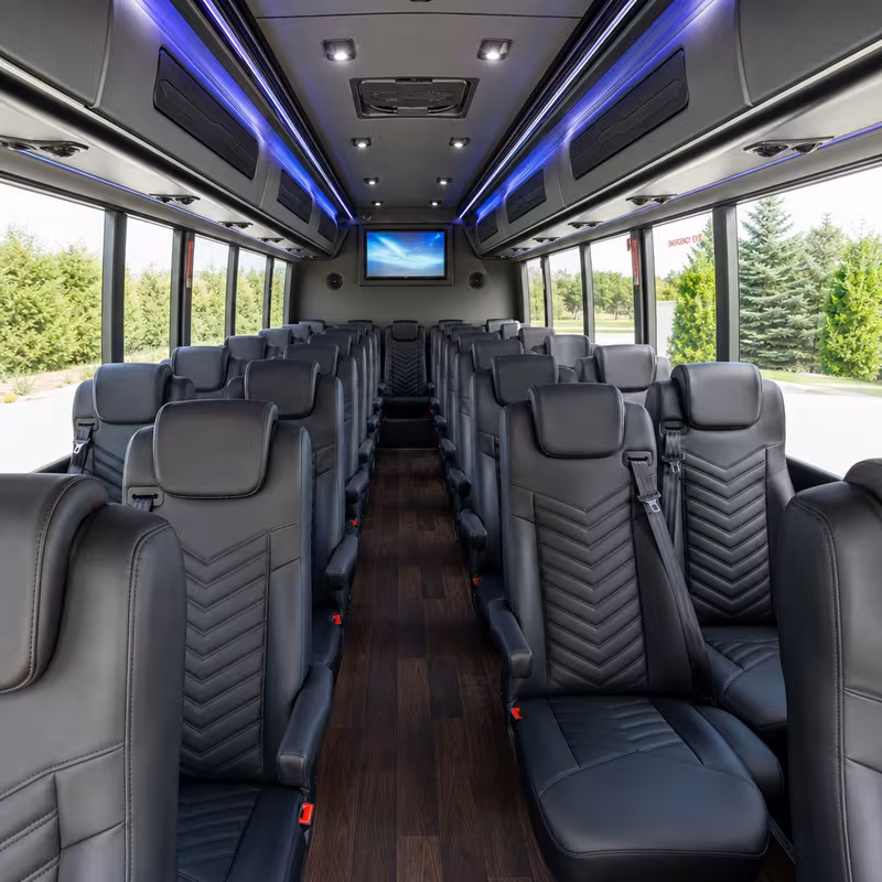15-35 Passenger Minibus Interior