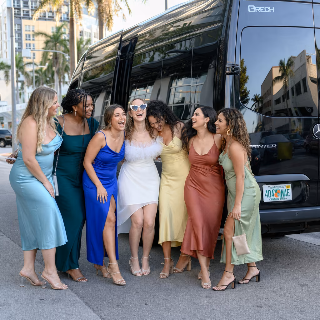 Bachelor and bachelorette party bus