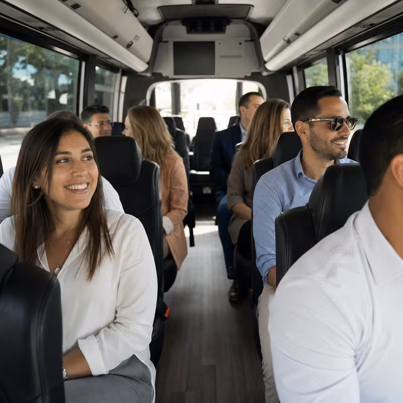 Black Mercedes Sprinter van staged for an Fort Lauderdale Corporate Transportation group