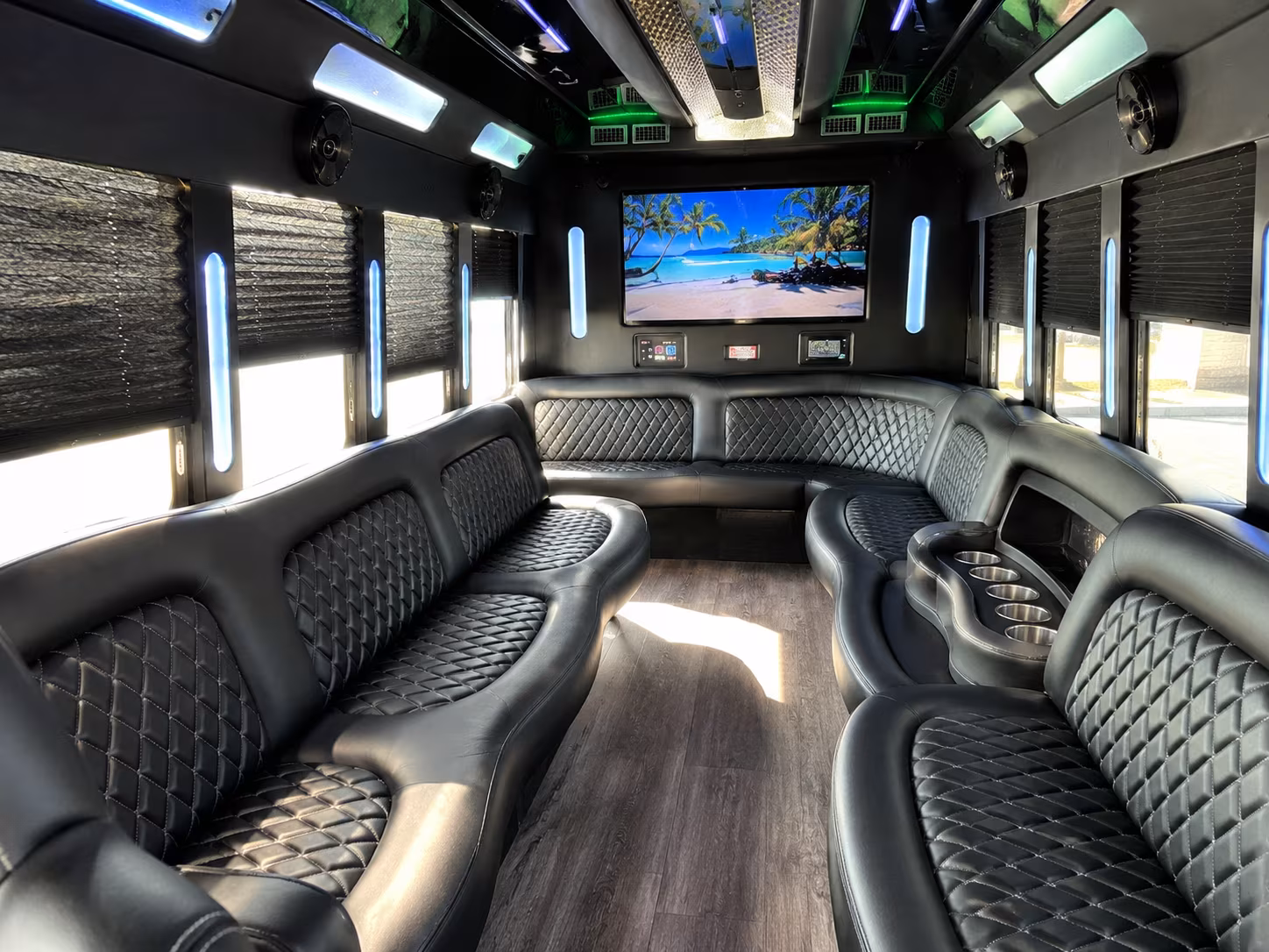 Fort Lauderdale Prom & Homecoming Transportation party bus exterior