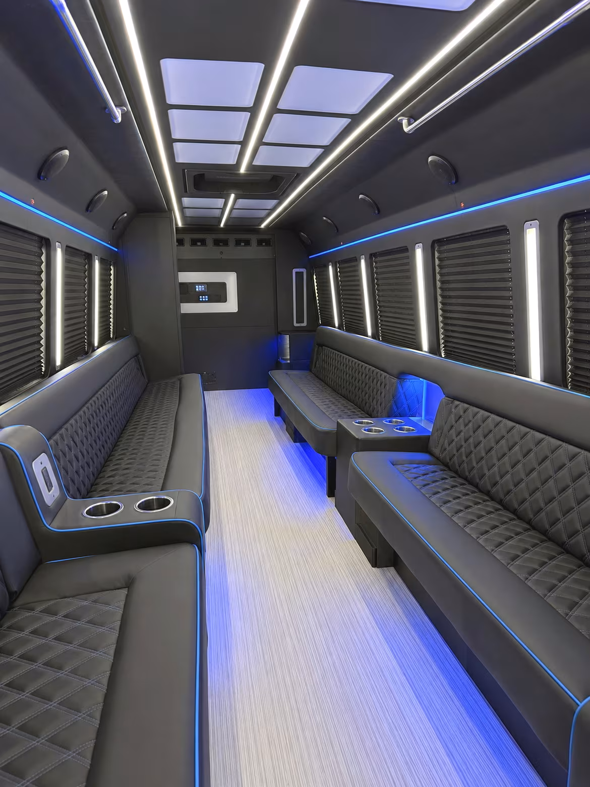 Fort Lauderdale Sporting Event Transportation party bus interior