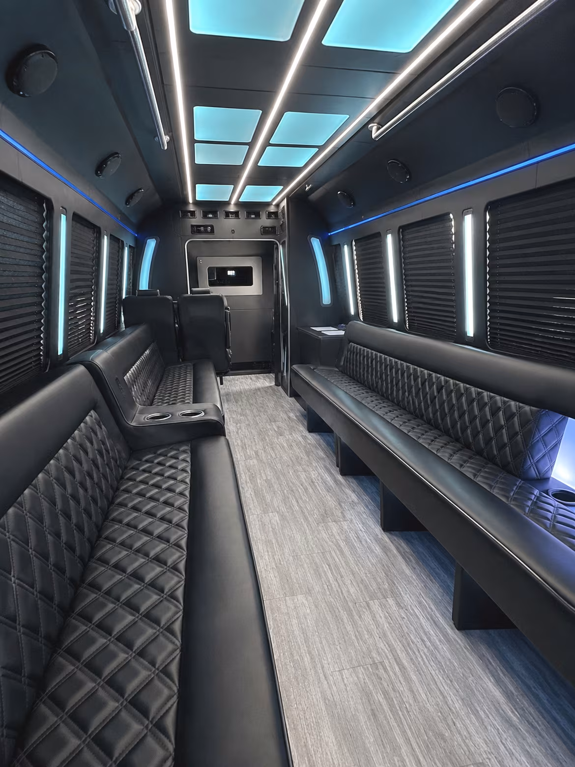 Fort Lauderdale Sporting Event Transportation party bus interior