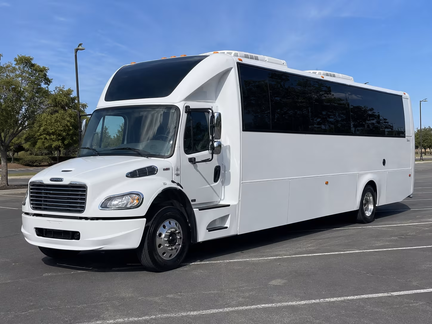 Fort Lauderdale Wedding Transportation party bus exterior