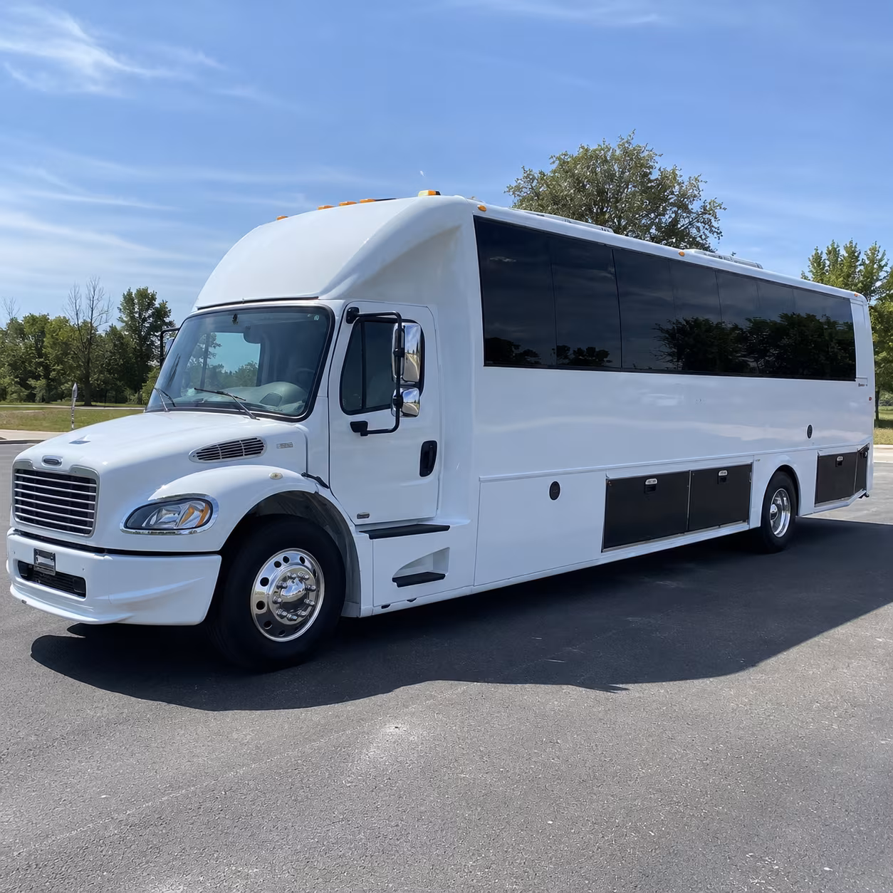 Fort Lauderdale Wedding Transportation party bus interior