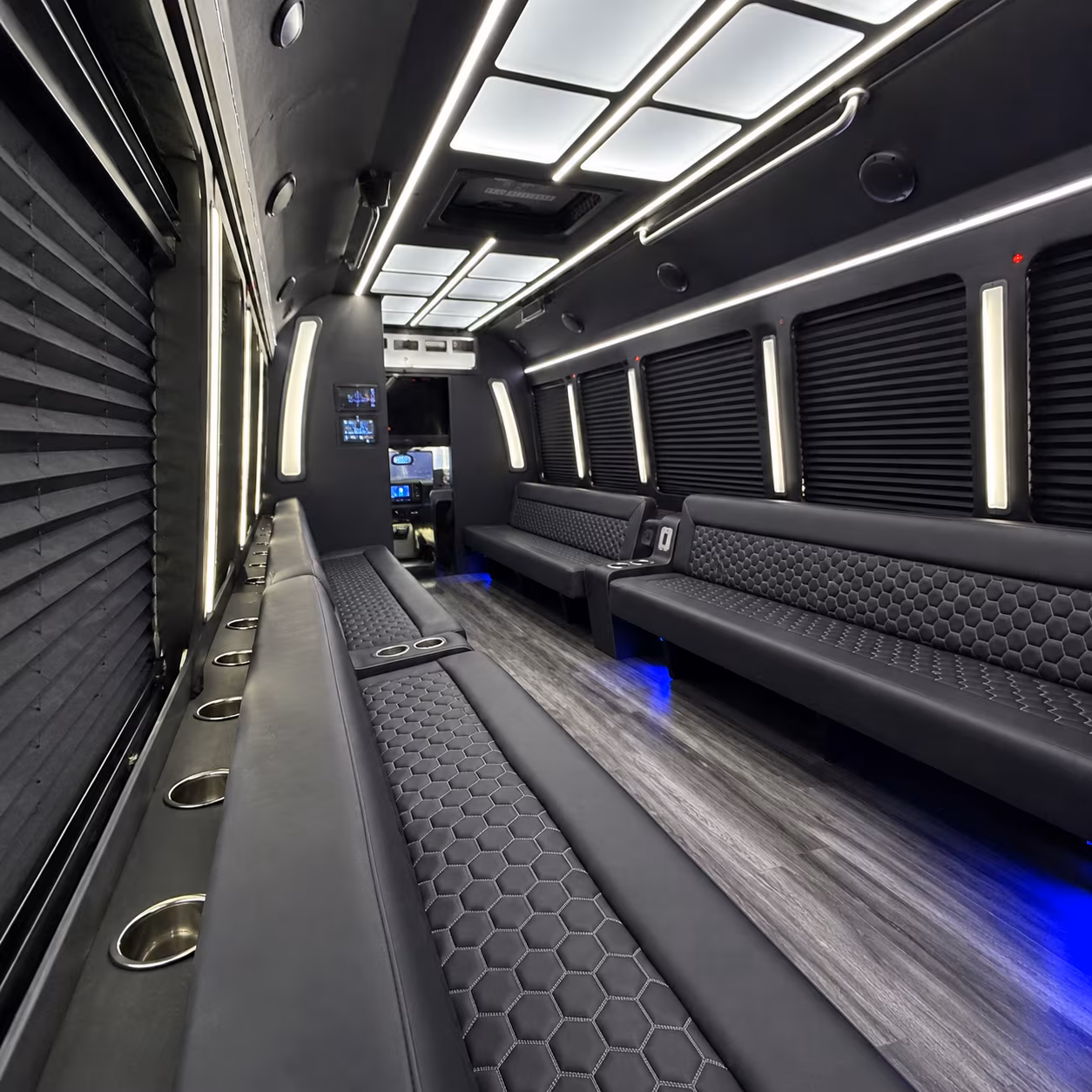 Fort Lauderdale Winery Tour & Pub Crawl Transportation party bus interior