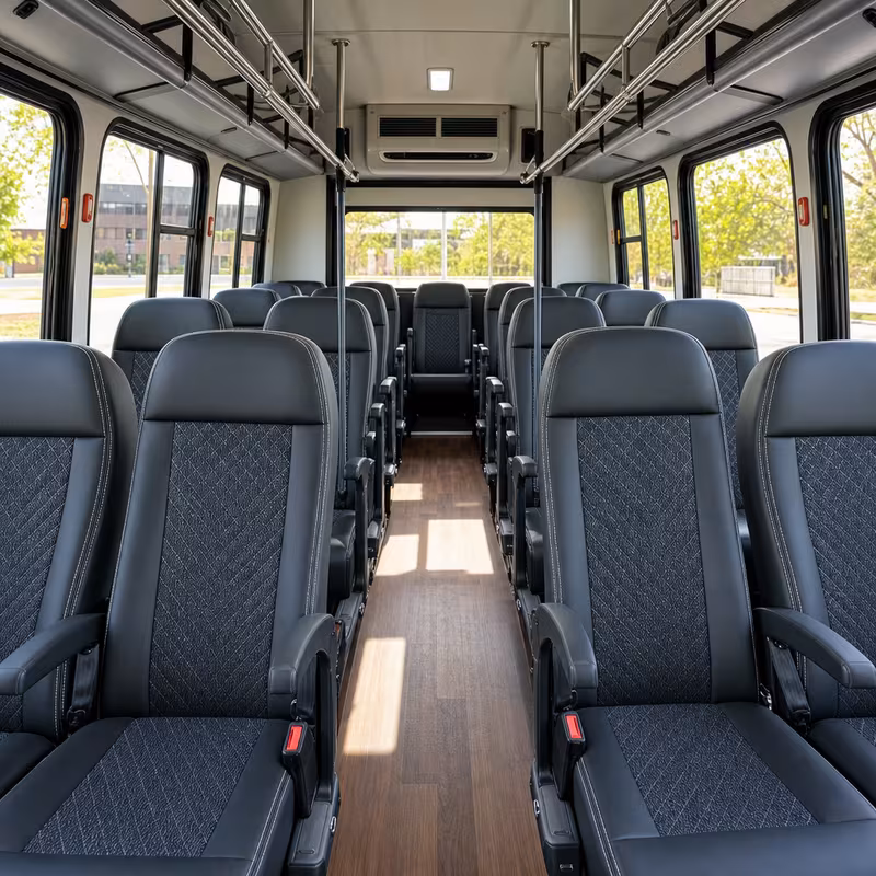 15-35 Passenger Minibus Interior