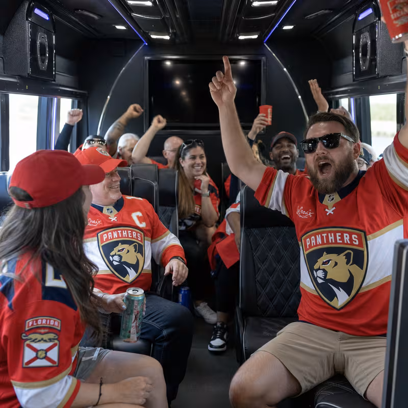 Fort Lauderdale Sporting Event Transportation fleet vehicle