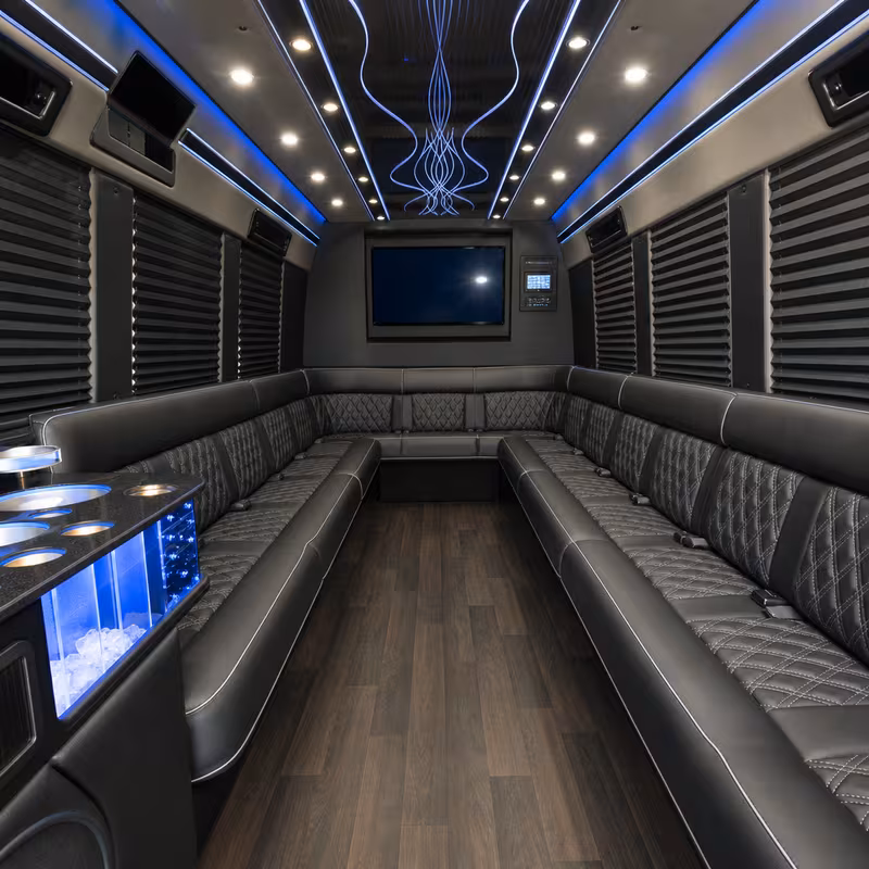 14 Passenger Sprinter Limo Interior
