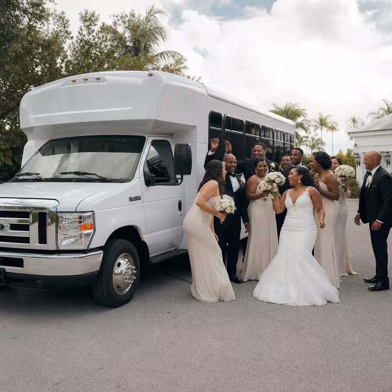 Fort Lauderdale Wedding Transportation fleet vehicle